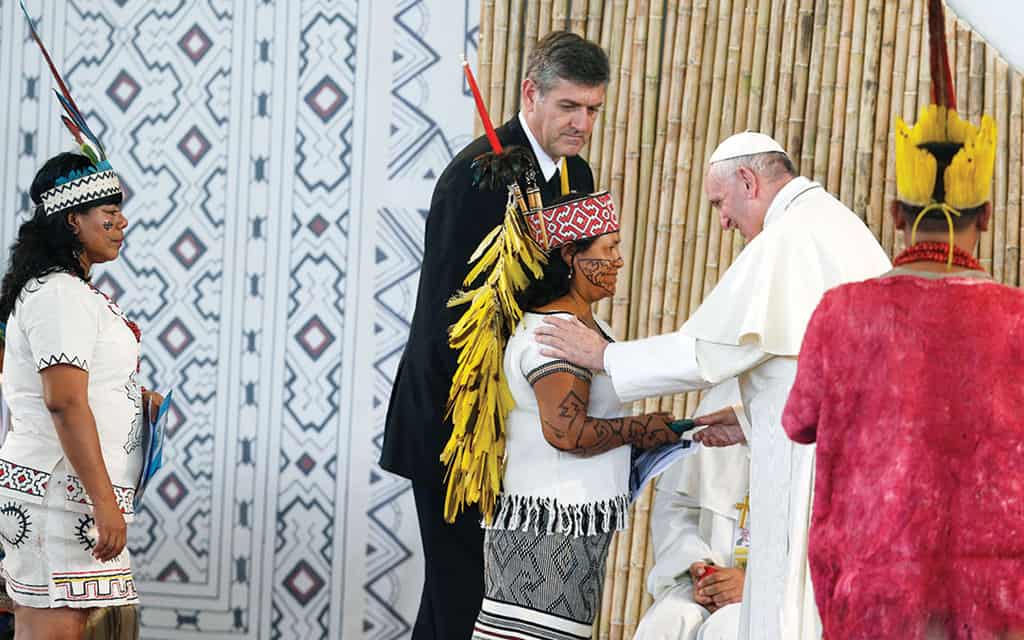 Pope stands on ‘holy ground’ in Amazonia