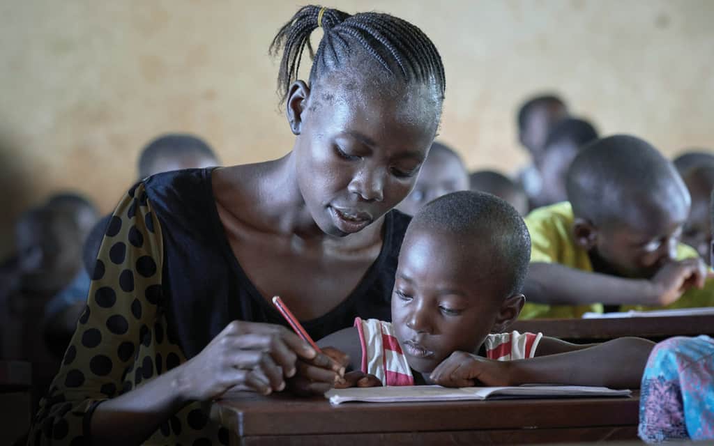 Training teachers in South Sudan