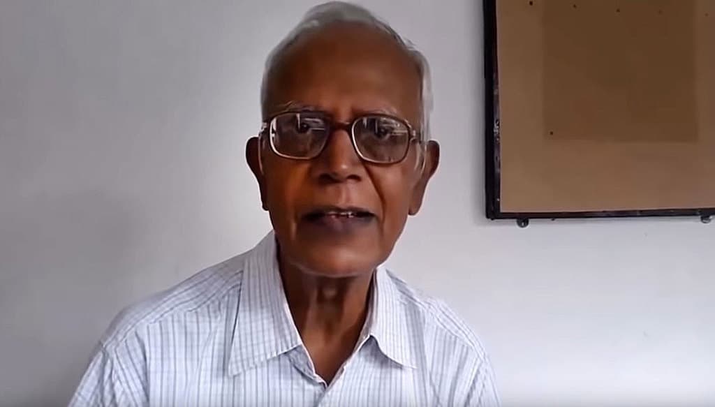 Jesuit Father Stan Swamy, 83, who has worked for tribal rights in India, was arrested Oct. 8, 2020. Major opposition parties in India and a United Nations official sought the release of backed the priest who was jailed for alleged charges of sedition and links with Maoist rebels This screenshot is from a video he made before his arrest. (CNS screenshot/YouTube)