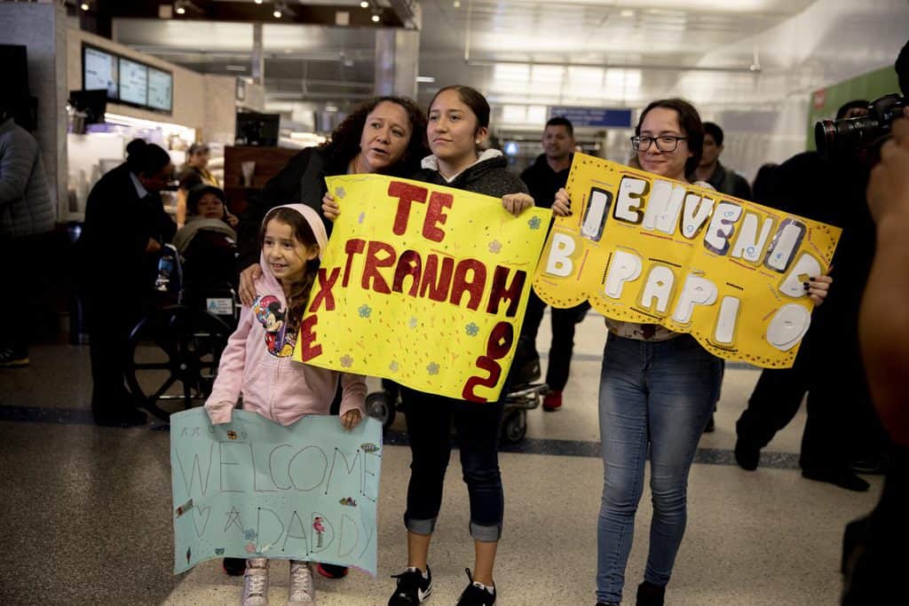 The family of a Guatemala man who was separated from his 12-year-old daughter at the U.S.-Mexico border and returned to his homeland awaits his arrival in the United States after an immigration judge, in an unusual ruling, allowed him to return to pursue his asylum case. Photo featured in interview with author Linda Dakin-Grimm. (Kyle Grillot photo/U.S.)