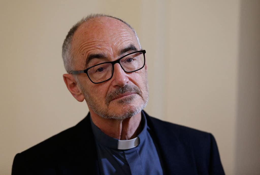 Cardinal Michael Czerny, undersecretary of the Vatican's Migrants and Refugees Section, is pictured in Rome in this Sept. 27, 2019, file photo. At a Nov. 18 event in Rome, Cardinal Czerny said that Pope Francis' teachings on the "just-war" theory are a crucial point of reflection in today's world where morally justified reasons for aggression and violence are often misused. (CNS/Paul Haring)