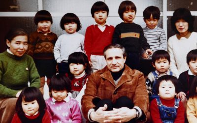 Father Jim Jackson at Lake Biwa