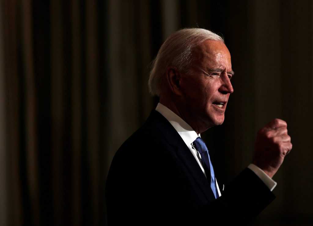 President Joe Biden is seen at the White House Jan. 20, 2021. Used with pandemic aid story. (CNS photo/Tom Brenner, Reuters)