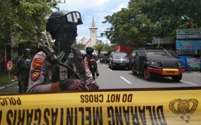 Police and Military in Indonesia to Step Up Security at Churches for Easter