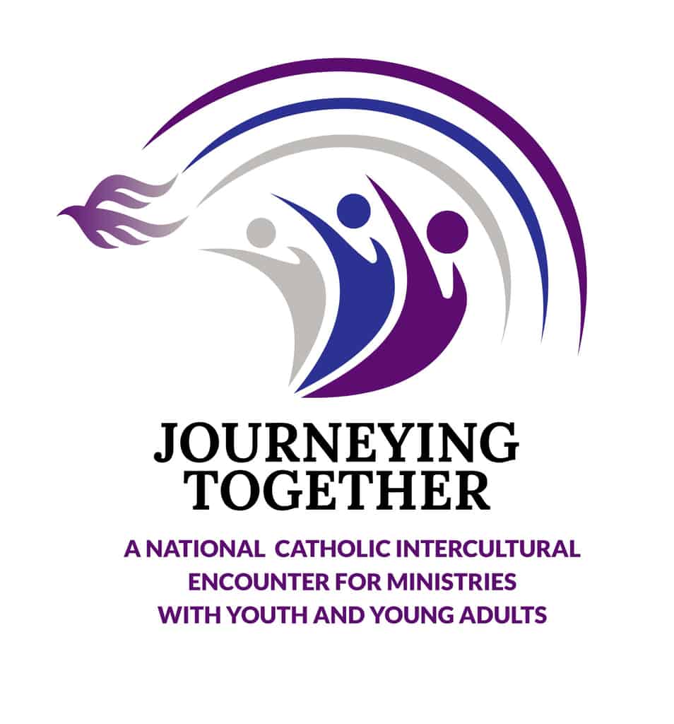 This is the logo for the U.S. Conference of Catholic Bishops' Journeying Together intercultural dialogue program. (CNS illustration/USCCB)