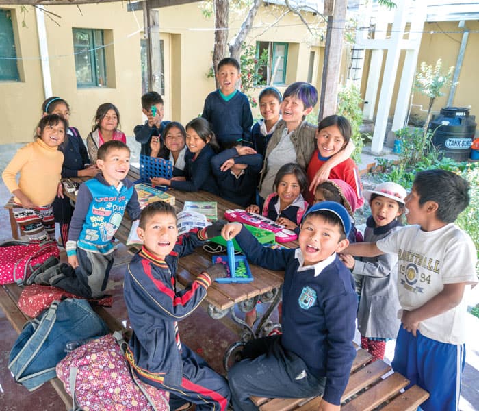 Nguyen joins efforts of the local church to provide education to children in the countryside to prevent them from migrating to the city of Cochabamba. (Nile Sprague/Bolivia)