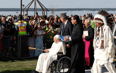 Pope Joins Pilgrims at Healing Lake
