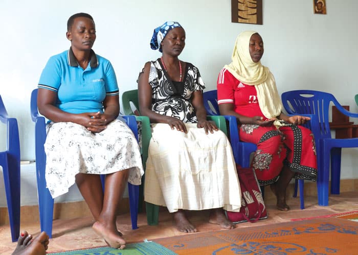 Neighbors come to the House of Prayer to take part in a praying community that makes silence, peace and contemplation available to local residents. (Sean Sprague/Tanzania)