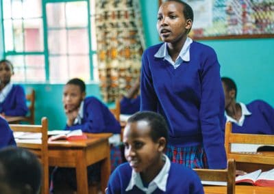 A student participates in a lesson at Emusoi Centre. (Gregg Brekke/Tanzania)