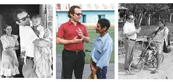 Blazo.01 Maryknoll Brother John Blazo (wearing glasses) studied adult education and Latin American studies before serving on mission assignments to Nicaragua and Guatemala. (Eric Wheater/Guatemala)