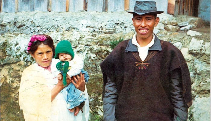Juanatano Cano is pictured at an early age with his parents, who he says inspired him to serve. (Courtesy of Juananato Cano/Guatemala)