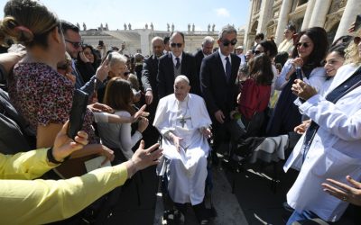 Pope Surprises Pilgrims during Jubilee of the Sick