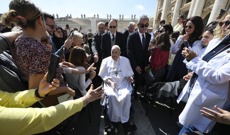 Pope Surprises Pilgrims during Jubilee of the Sick