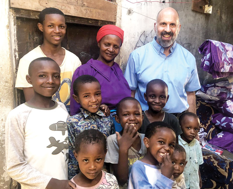 Maryknoll Lay Missioner Rich Tarro, who joined the lay mission organization in 2018, helps AIDS orphans and other vulnerable children through Project HOPE. (Courtesy of Maryknoll Lay Missioners/Kenya)