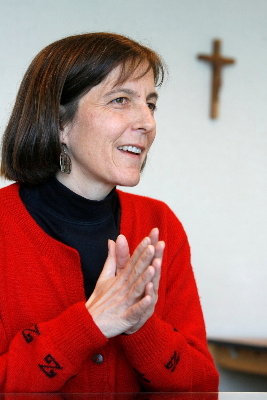 20070301T0900-US MISSIONARY FROM BRAZIL SPEAKS WITH CNS REPORT-1220355ED Maryknoll Lay Missioner Heidi Cerneka, who worked at the time of this photo in Brazil with the Brazilian bishops’ Prison Pastoral Office, speaks during an interview with Catholic News Service in Washington, where she gave testimony on conditions in Brazilian prisons for women to the Inter-American Commission on Human Rights. (CNS/Bob Roller/U.S.)