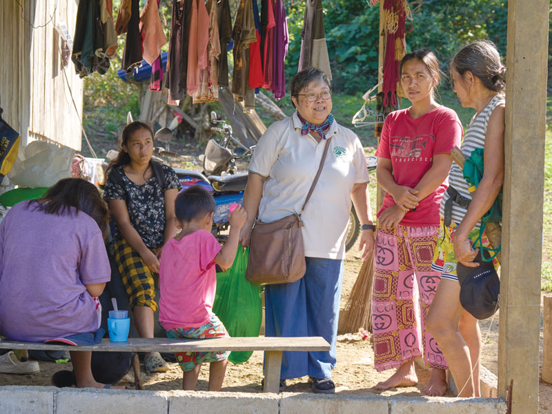 Sister Misolas, who worked in previous assignments with homeless women, says that the cry of the earth and the cry of the poor are the same. (Paul Jeffrey/Philippines)
