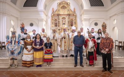 Archbishop Coakley Celebrates Native American Mass at Blessed Stanley Rother Shrine