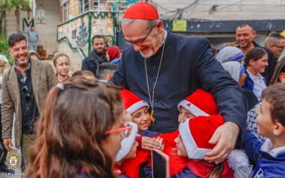 Cardinal Visits Holy Family Parish in Gaza