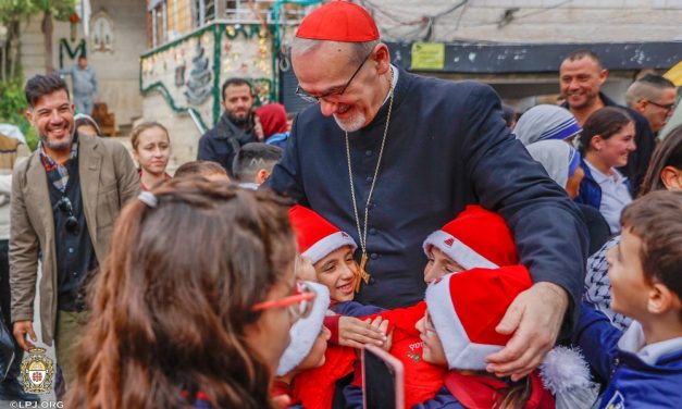 Cardinal Visits Holy Family Parish in Gaza