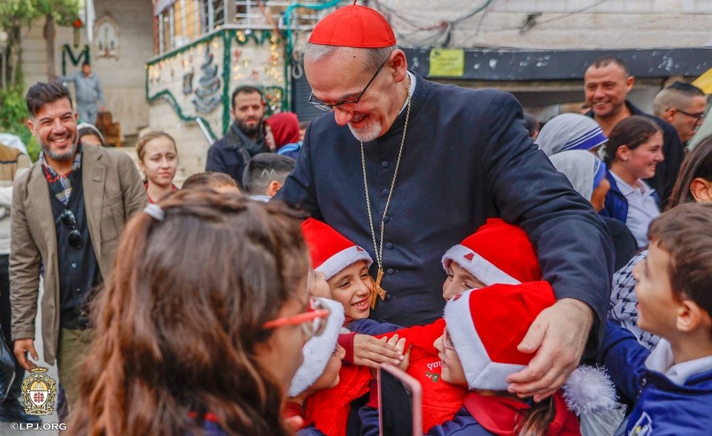 Cardinal Visits Holy Family Parish in Gaza
